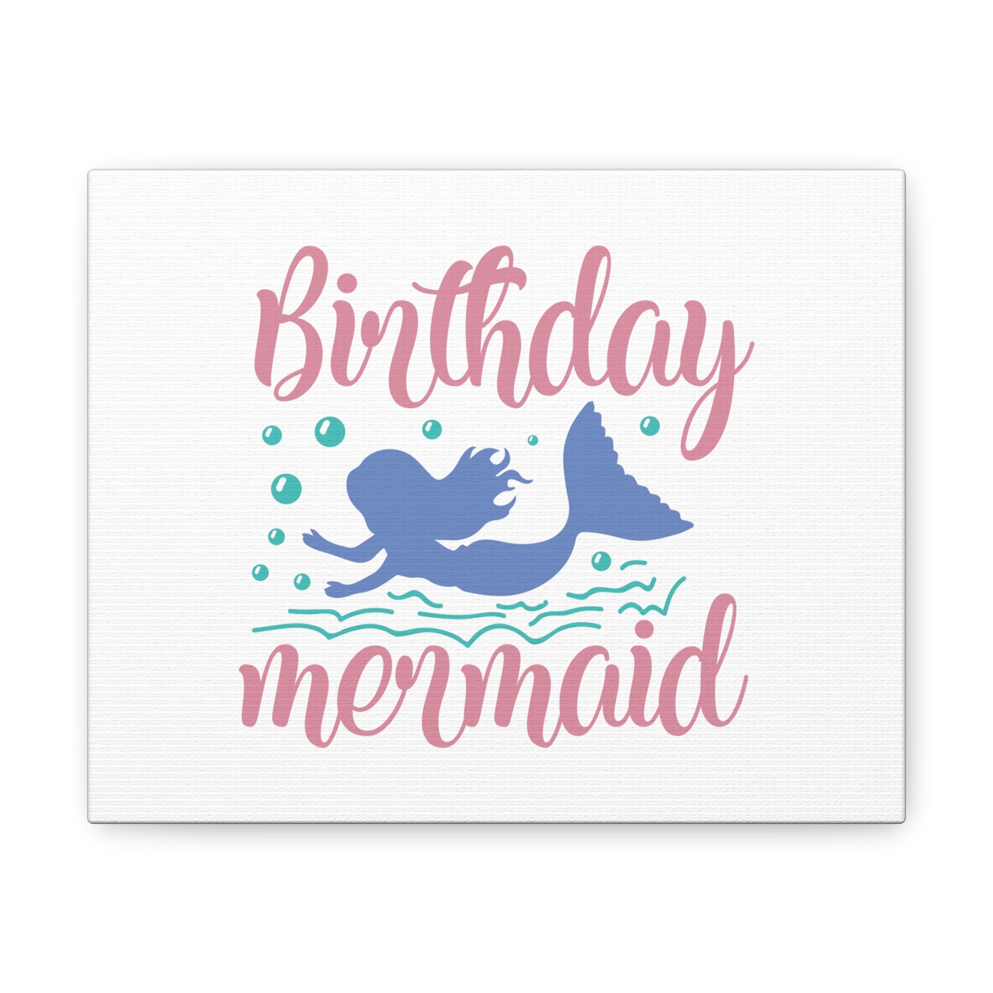 Birthday Mermaid, Mermaid Wall Art, Coastal Mermaid Decor, Beach House Mermaid Signs, Nautical Mermaid Decor, Mermaid Nursery Wall Decor - SaviTraviDesigns