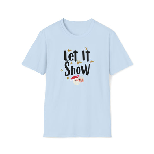 Let It Snow, Unique holiday clothing, Winter holiday graphic tees, Christmas-themed apparel, Holiday-themed shirts, Festive Christmas apparel - SaviTraviDesigns