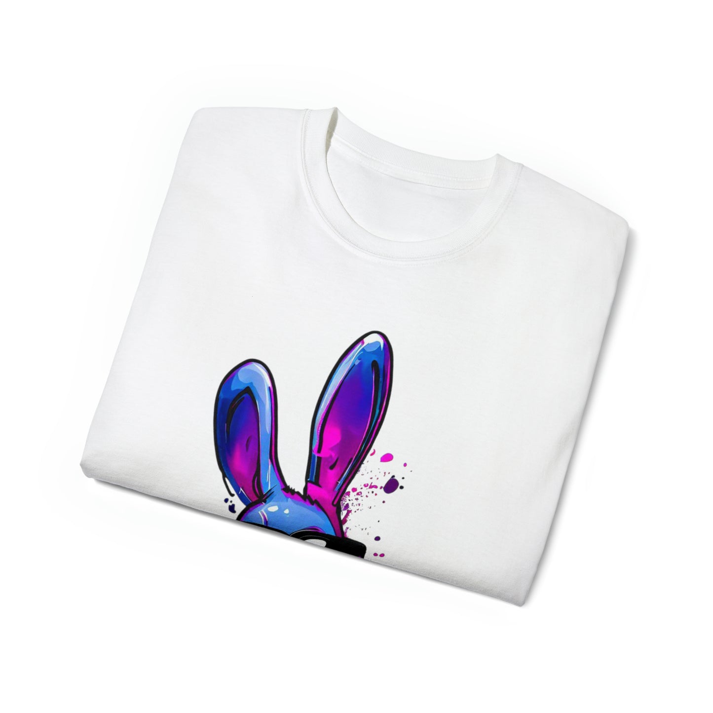 Graffiti shirt, Bunny shirt,  Urban Art T-Shirt, Blue Bunny, Urban Shirt - SaviTraviDesigns