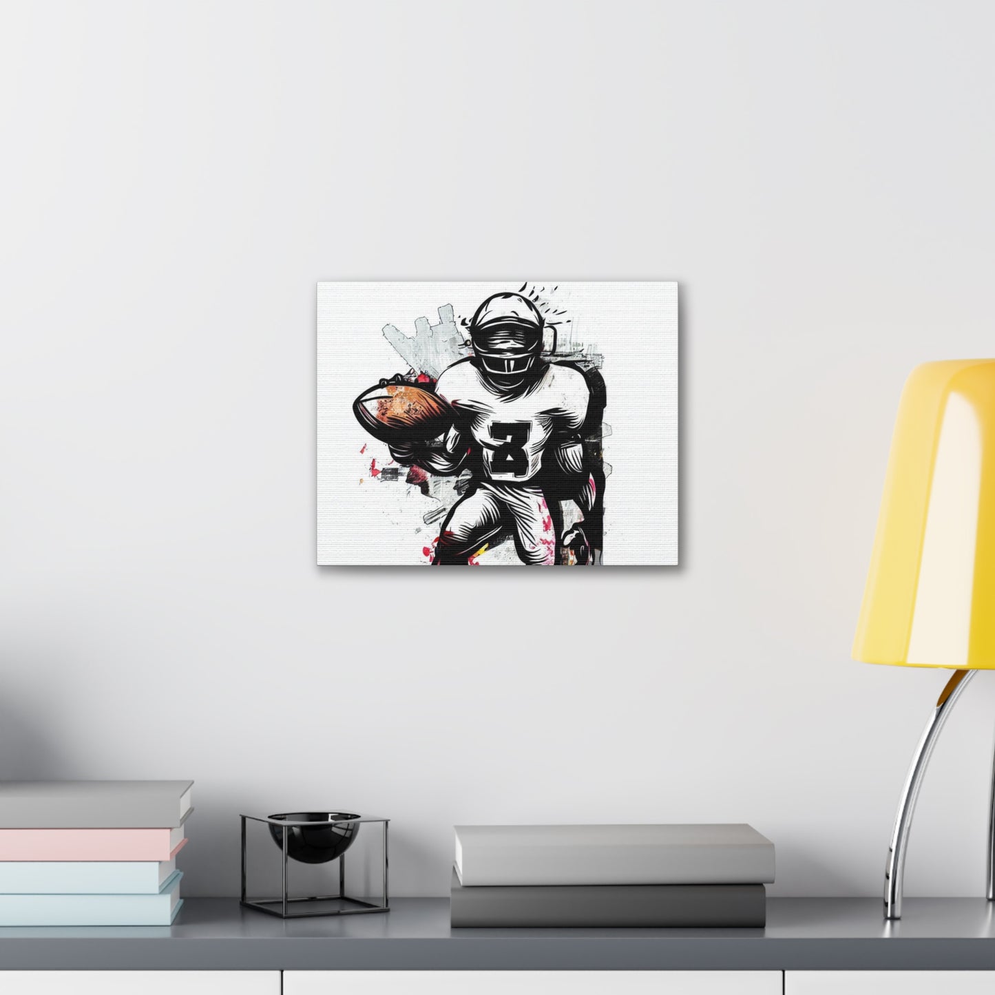 Football Player, Graffiti-inspired home decor, Modern street art prints, Graffiti wall art, Street art canvas art, Graffiti artist prints