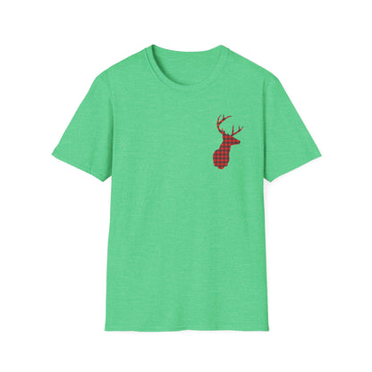 Plaid Elk T-Shirt Heather Irish Green