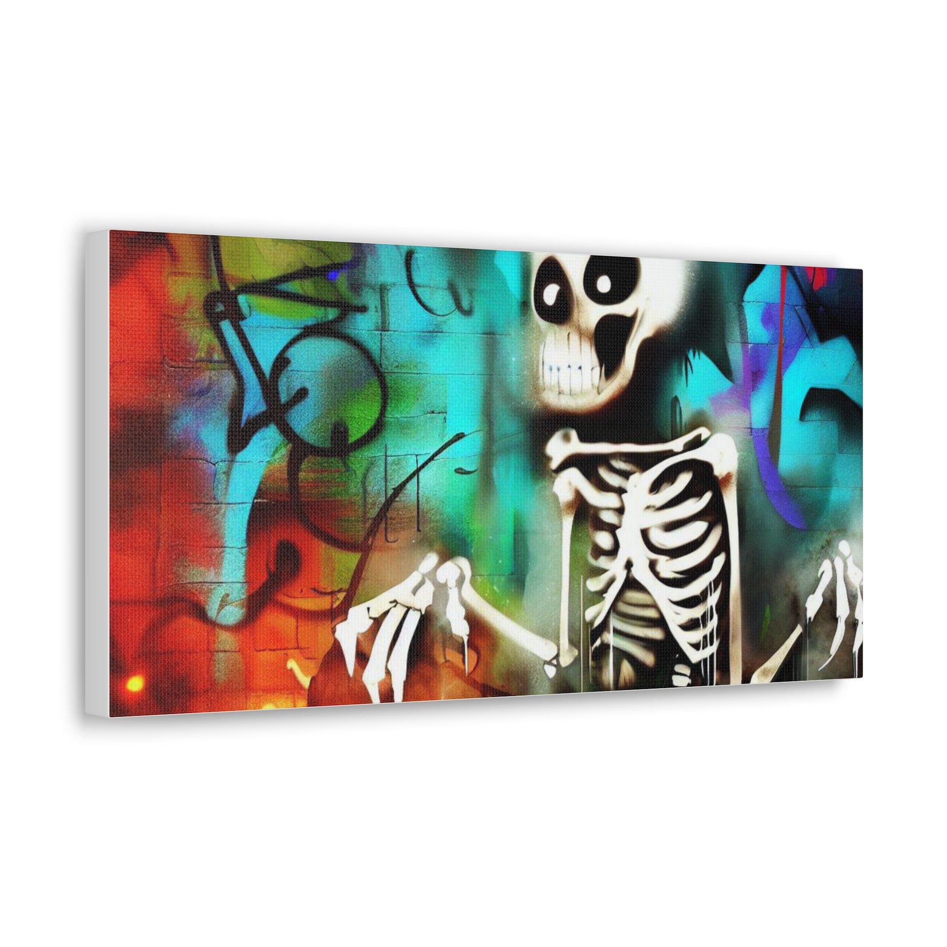 Halloween art, Skeleton canvas prints, Scary Halloween decor, Halloween home decor, Halloween wall, Gothic wall decor, Canvas Gallery Wraps - SaviTraviDesigns