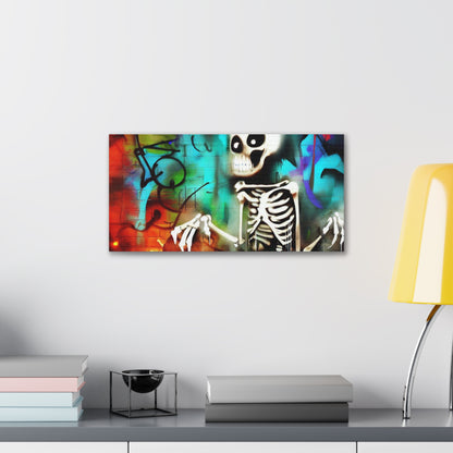 Halloween art, Skeleton canvas prints, Scary Halloween decor, Halloween home decor, Halloween wall, Gothic wall decor, Canvas Gallery Wraps - SaviTraviDesigns