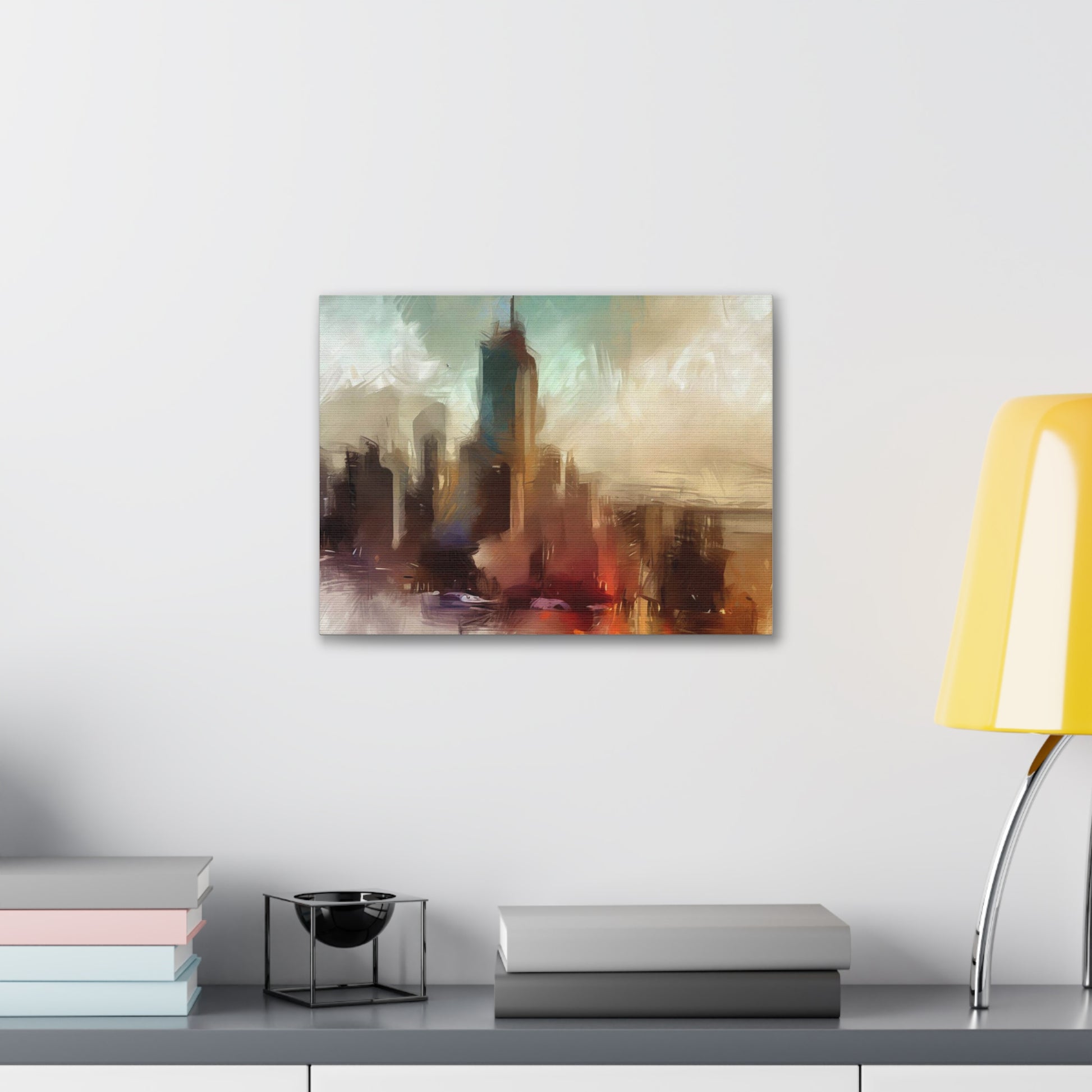 Cityscape wall art, city wall art, city art, Canvas Gallery Wraps