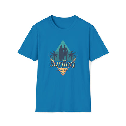 Surfing Is My Life |Beach Lifestyle Shirts | Summer Vibe Apparel Sapphire