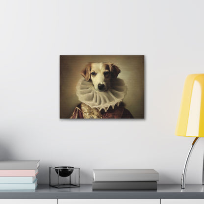 Fancy Dog, Canvas Dog Art, Dog Wall Art, Canine Canvas Art, Canvas Gallery Wraps