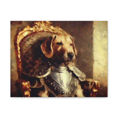 Fancy Dog, Canvas Dog Art, Dog Wall Art, Canine Canvas Art,Canvas Gallery Wraps 14″ x 11″ Premium Gallery Wraps (1.25″)