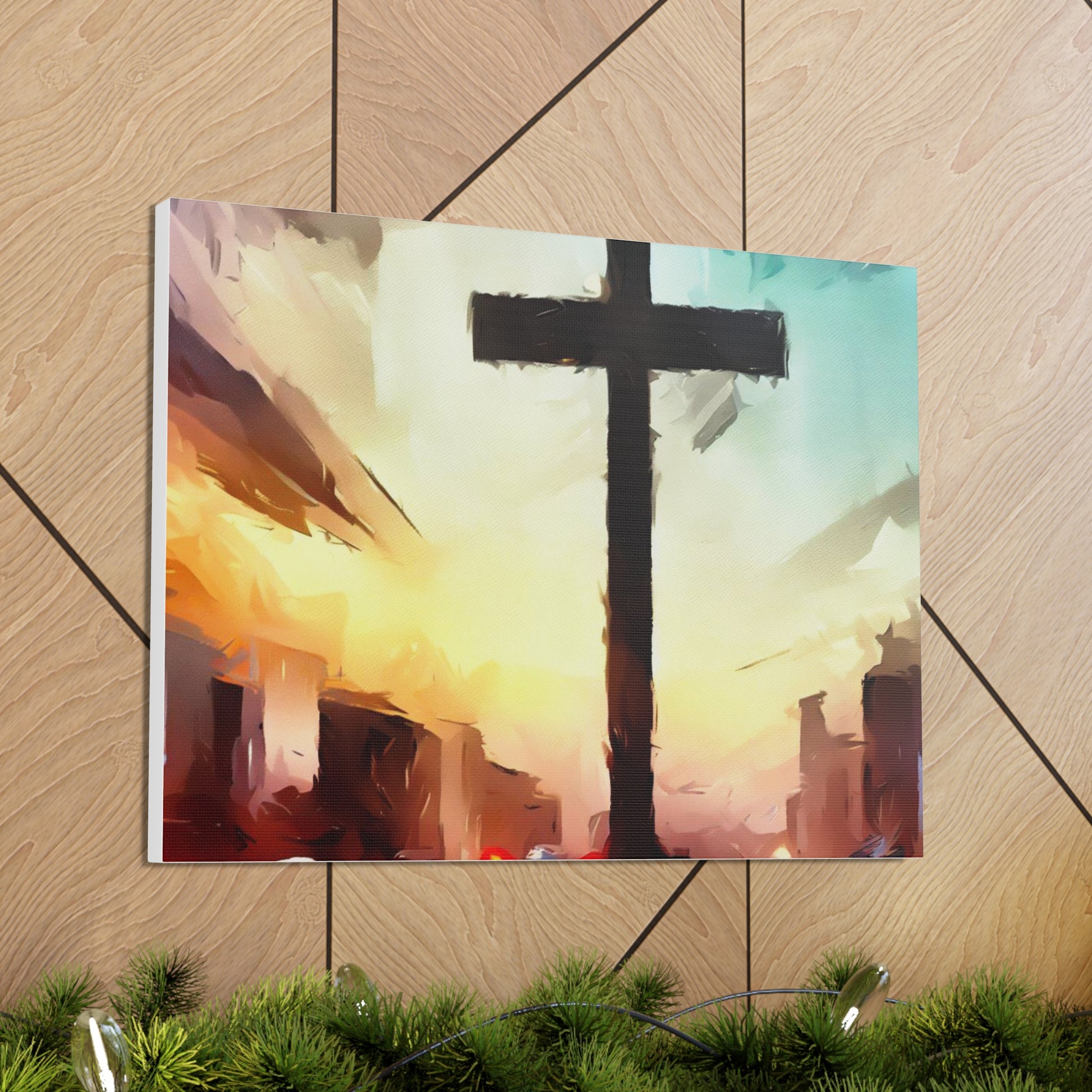 Christian wall art, Cross wall art, City art, Canvas Gallery Wraps - SaviTraviDesigns