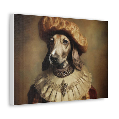 Fancy Dog, Canvas Dog Art, Dog Wall Art, Canine Canvas Art, Canvas Gallery Wraps