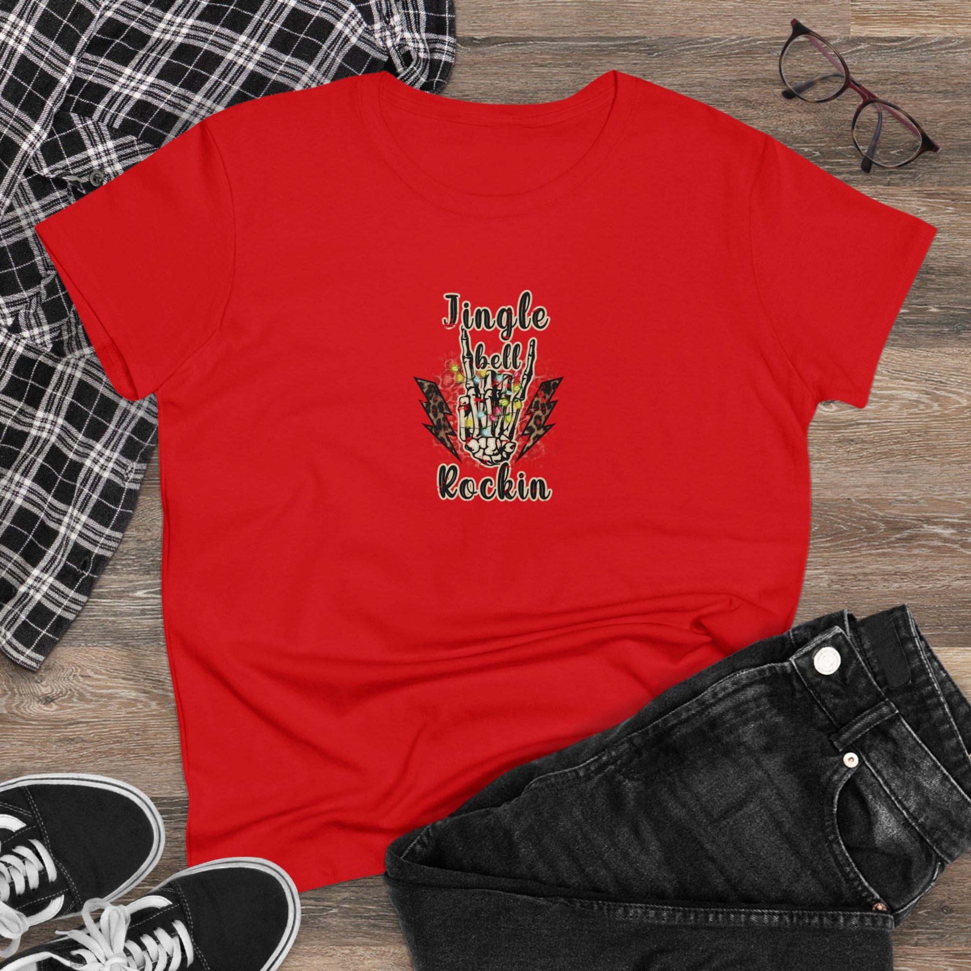 Jingle Bell Rockin, Christmas Graphic Shirts, Festive Holiday T-Shirts, Ugly Christmas Sweater Tees, Funny Christmas Shirt Designs, Cute Xmas Graphic Tees