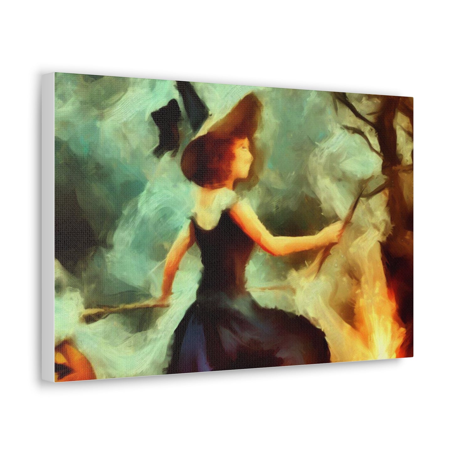 Halloween art, Witch canvas prints, Scary Halloween decor, Halloween home decor, Halloween wall, Gothic wall decor, Canvas Gallery Wraps - SaviTraviDesigns