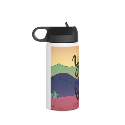 Print water bottle, Stainless Steel Water Bottle, Standard Lid - SaviTraviDesigns