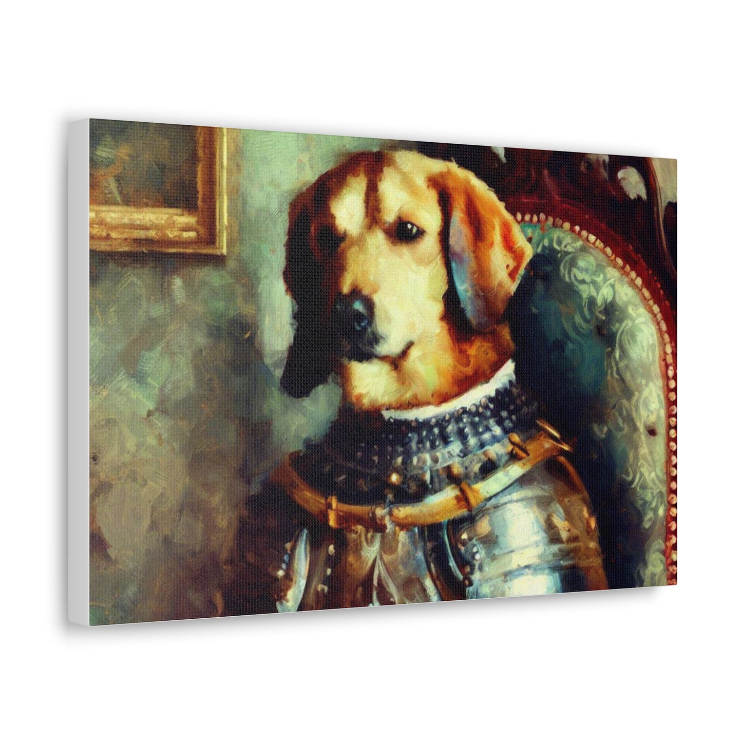 Fancy Dog, Canvas Dog Art, Dog Wall Art, Canine Canvas Art, Canvas Gallery Wraps