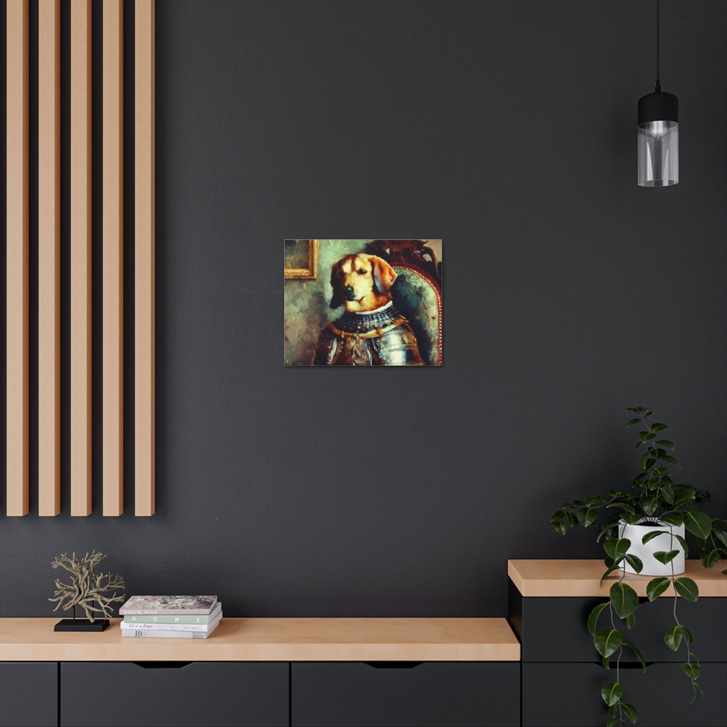 Fancy Dog, Canvas Dog Art, Dog Wall Art, Canine Canvas Art, Canvas Gallery Wraps