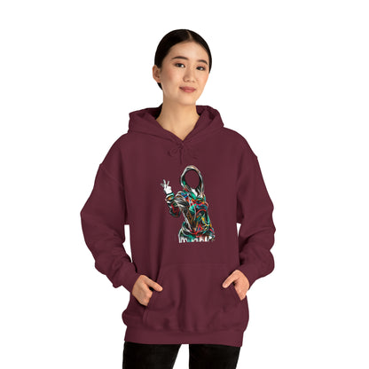 Graffiti Hoodie, Hooded Sweatshirt, Digital Female, Urban Street Design - SaviTraviDesigns