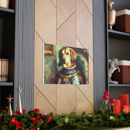 Fancy Dog, Canvas Dog Art, Dog Wall Art, Canine Canvas Art, Canvas Gallery Wraps