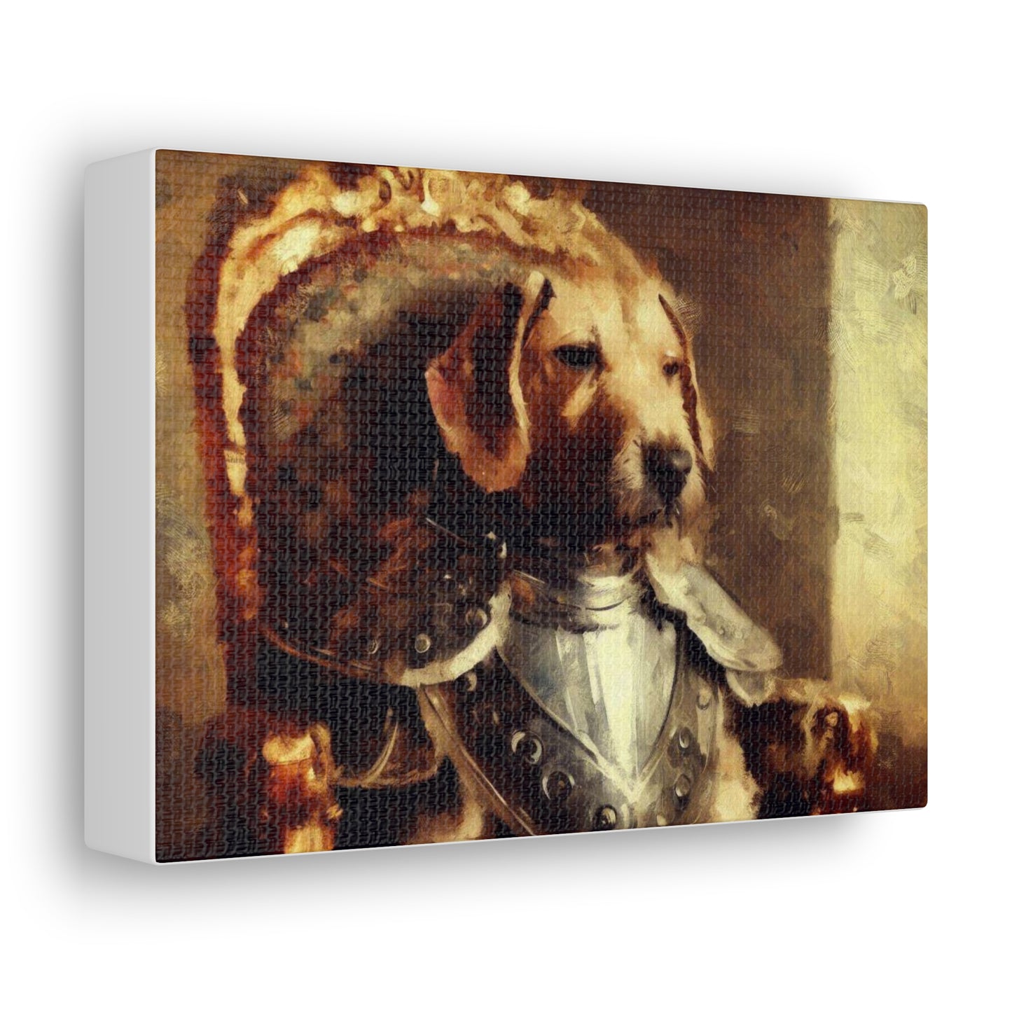 Fancy Dog, Canvas Dog Art, Dog Wall Art, Canine Canvas Art,Canvas Gallery Wraps