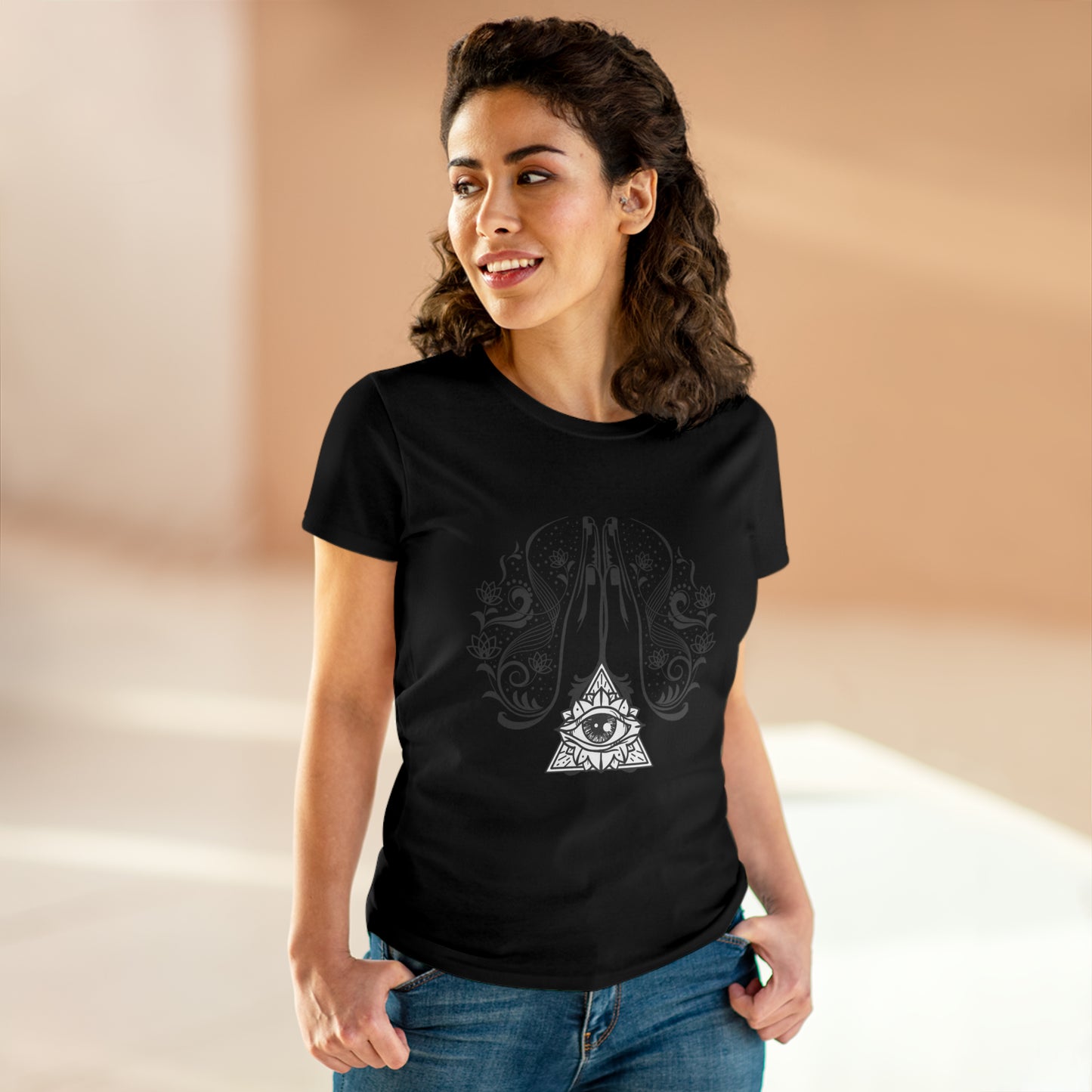 Meditation T-Shirts, Yoga Graphic Tees, Mindfulness Apparel, Zen T-Shirts, Spiritual Shirts, Chakra Tees, Womens T-Shirt