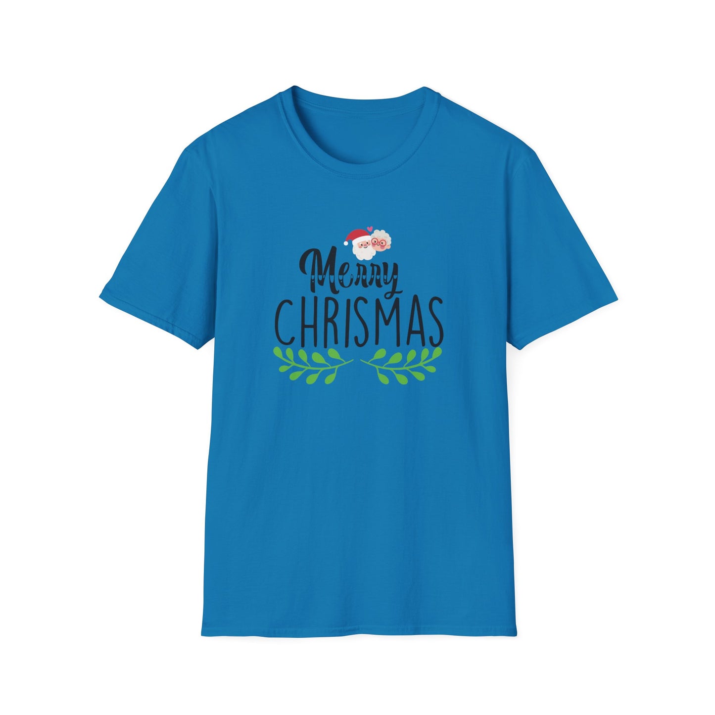 Merry Christmas Simple Graphic Shirt Sapphire