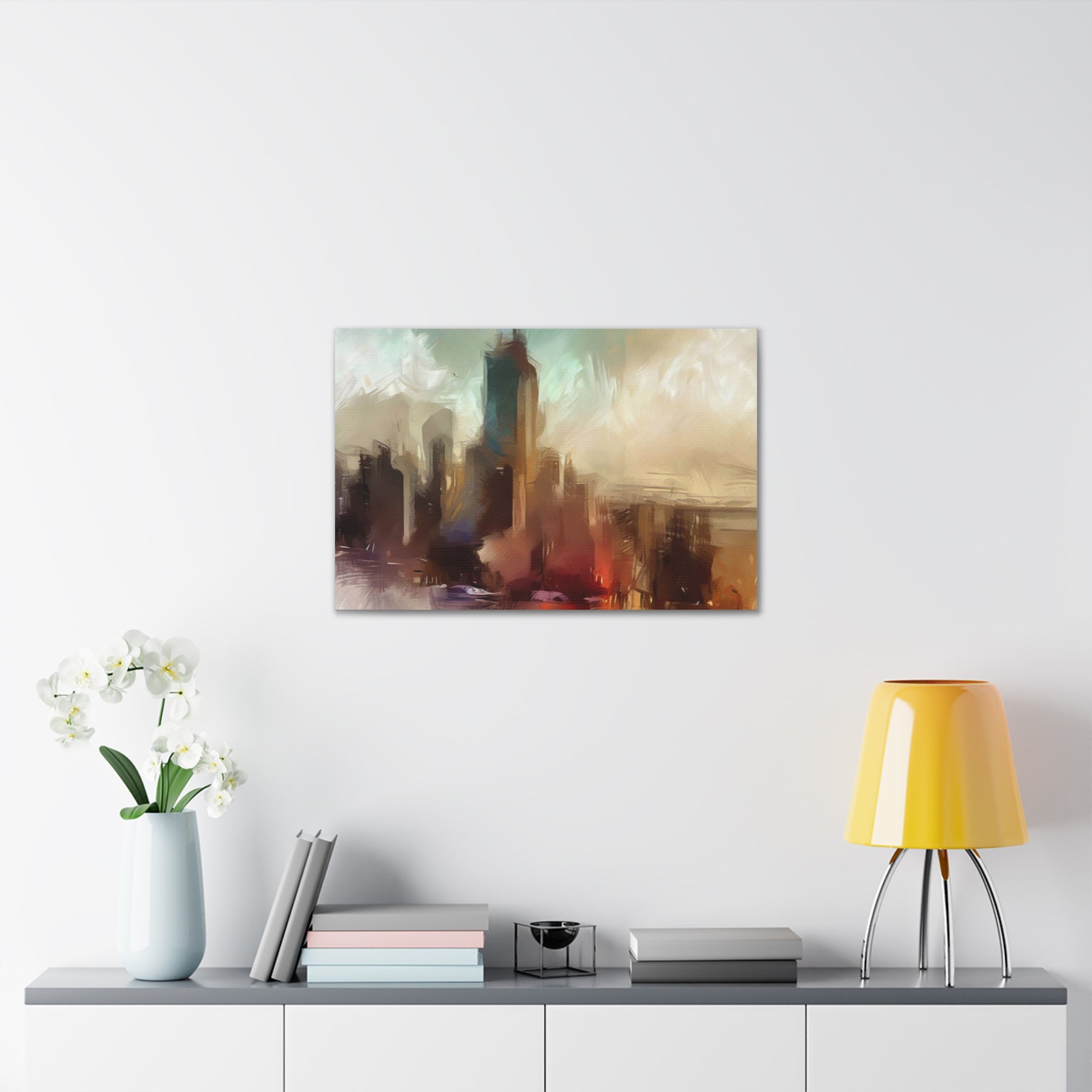 Cityscape wall art, city wall art, city art, Canvas Gallery Wraps