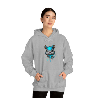 Graffiti Hoodie, Graffiti Sweatshirt,Squirrel hoodie, Urban Art Hooded Sweatshirt, Blue, - SaviTraviDesigns