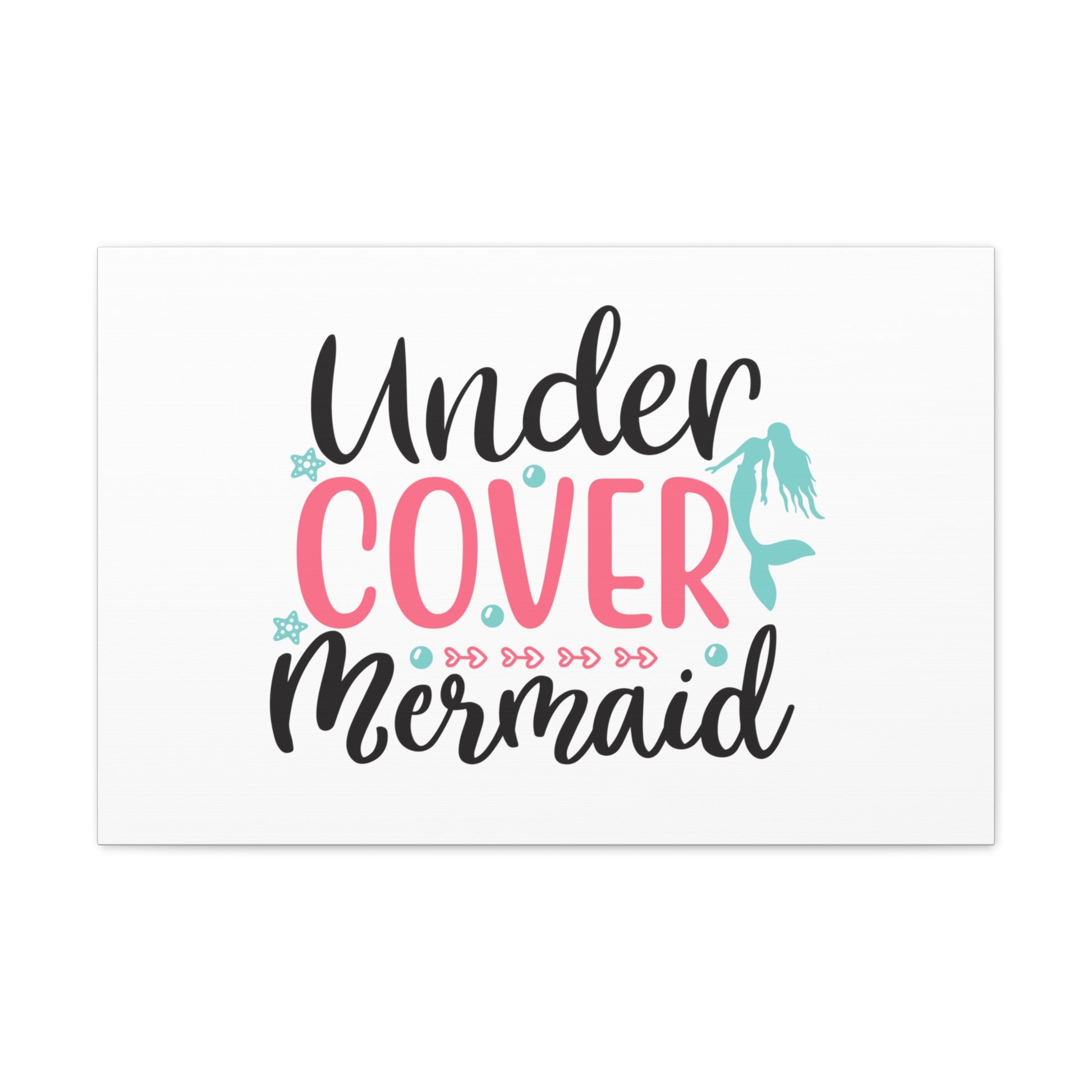 Under Cover Mermaid, Mermaid Wall Art, Coastal Mermaid Decor, Beach House Mermaid Signs, Nautical Mermaid Decor, Mermaid Nursery Wall Decor - SaviTraviDesigns