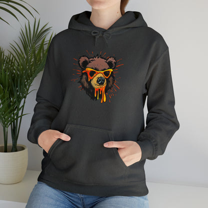 Bear Hoodie, Graffiti Graphic Shirt, Street Art, Urban Art, Unisex Heavy Blend™ Hooded Sweatshirt,