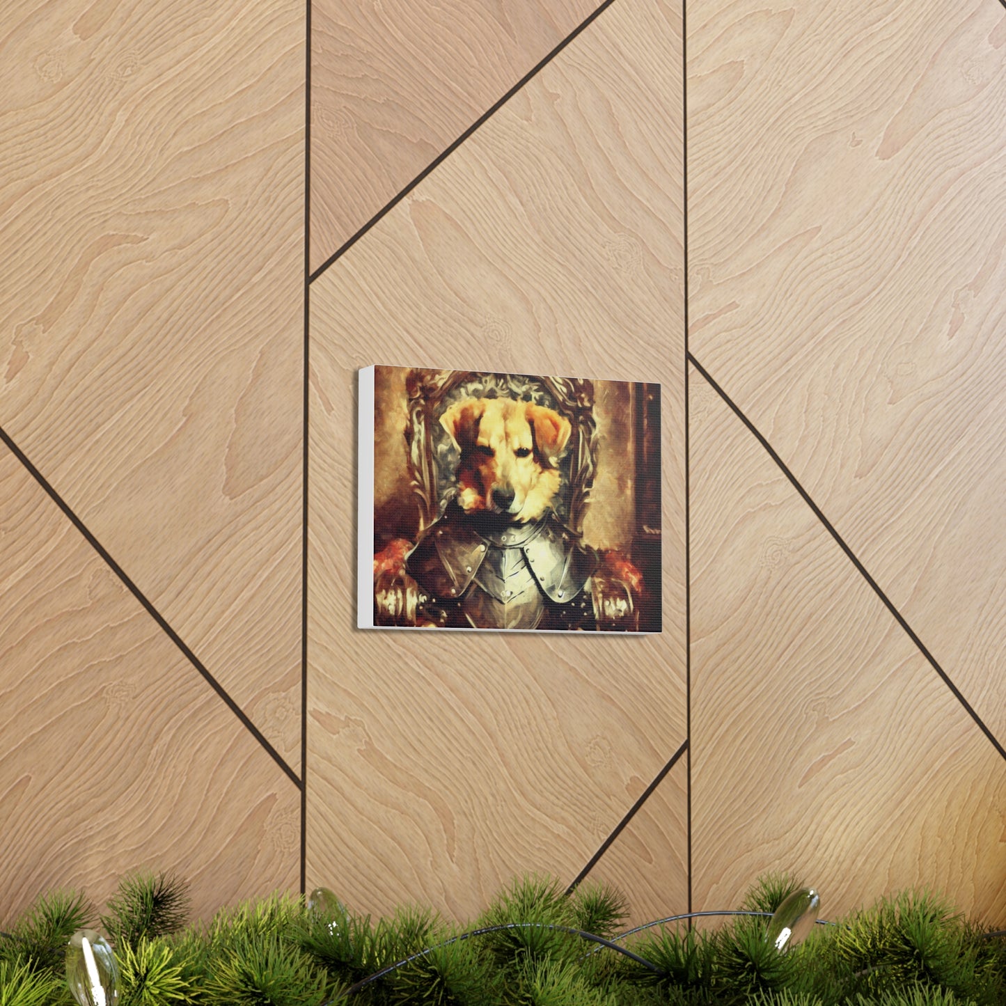 Fancy Dog, Canvas Dog Art, Dog Wall Art, Canine Canvas Art, Canvas Gallery Wraps