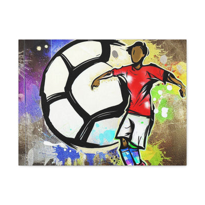 Soccer Player, Graffiti-inspired home decor, Modern street art prints, Graffiti wall art, Street art canvas art, Graffiti artist prints