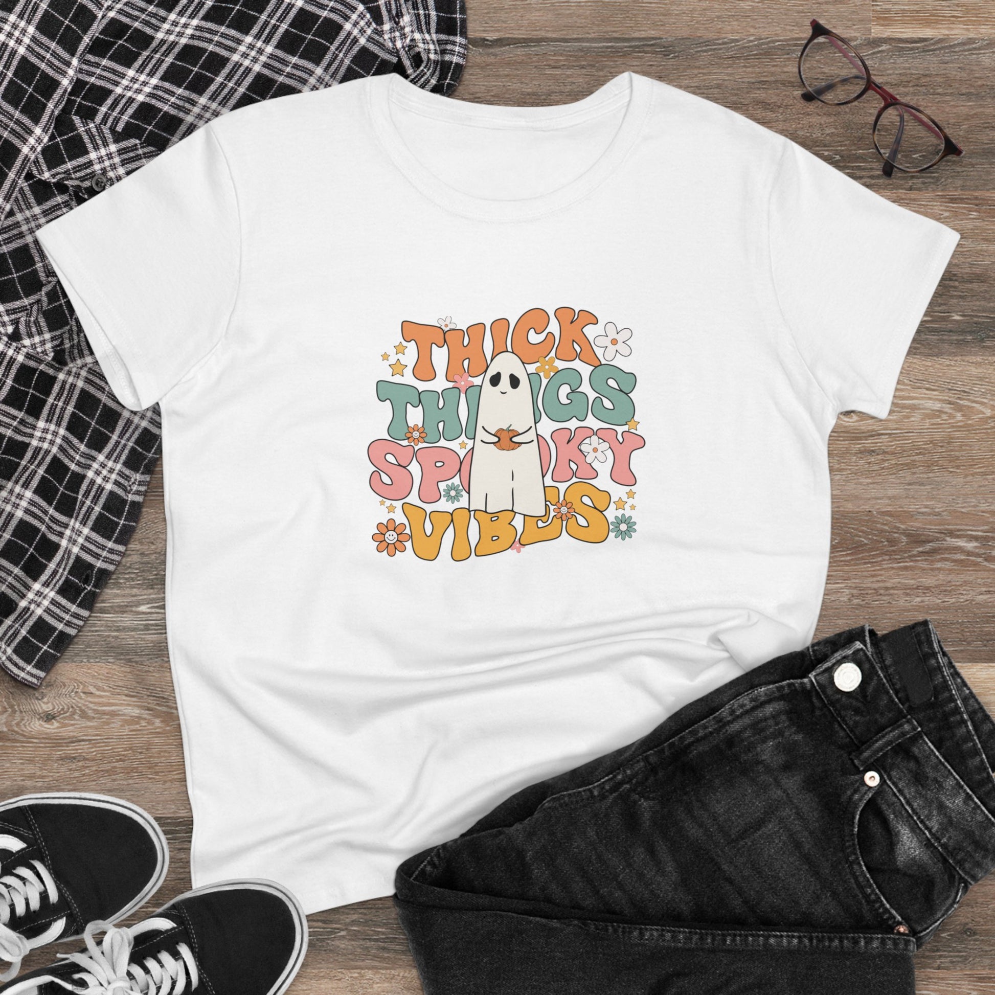 Thick Spooky Vibes, Halloween Graphic Shirts, Spooky Halloween Shirts, Scary Halloween Shirt Designs, Cute Halloween Graphic Tees, Funny Halloween Shirt Ideas