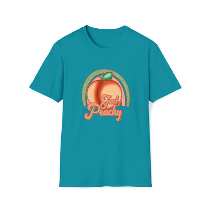 Just Peachy |Beach Lifestyle Shirts | Summer Vibe Apparel Tropical Blue