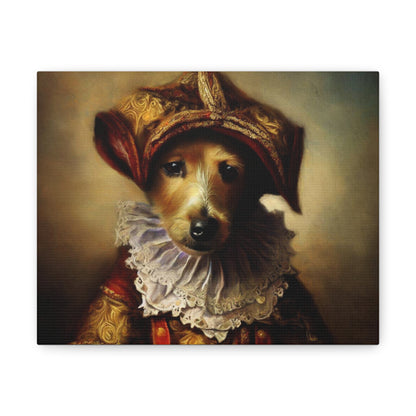 Fancy Dog, Canvas Dog Art, Dog Wall Art, Canine Canvas Art,Canvas Gallery Wraps 10″ x 8″ Premium Gallery Wraps (1.25″)