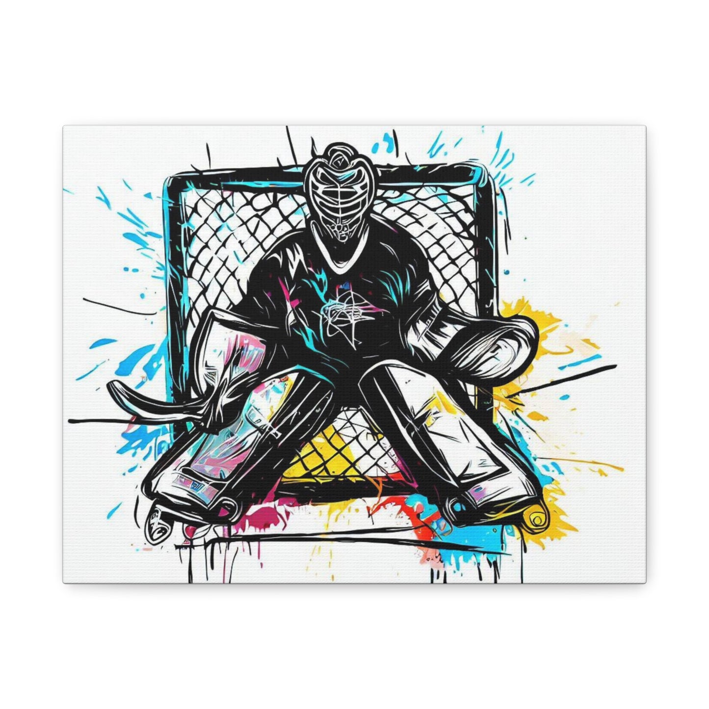 Hockey Goalie, Graffiti art prints, Street art canvas, Urban art decor, Graffiti-style wall art, Graffiti canvas prints, Street art posters - SaviTraviDesigns