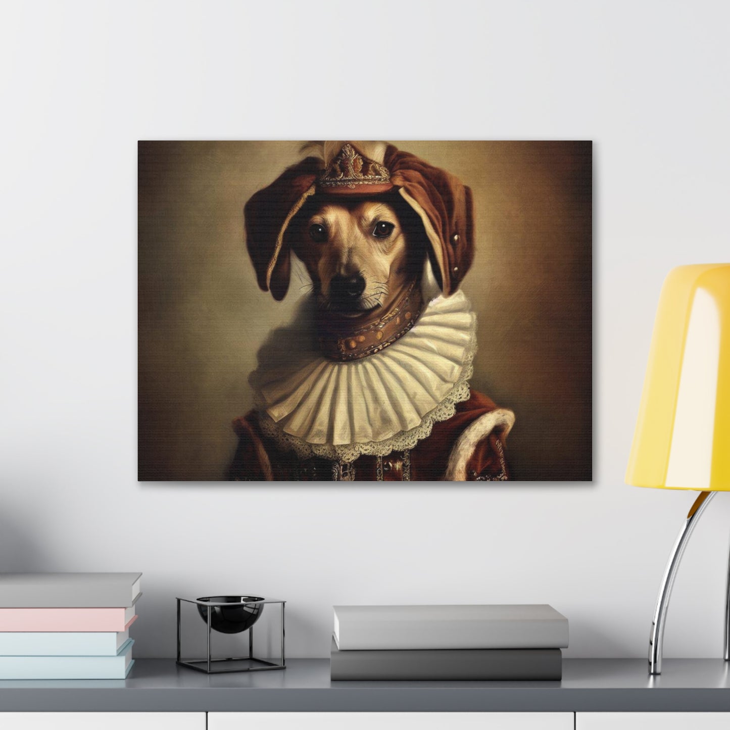 Fancy Dog, Canvas Dog Art, Dog Wall Art, Canine Canvas Art,Canvas Gallery Wraps, Pet Art