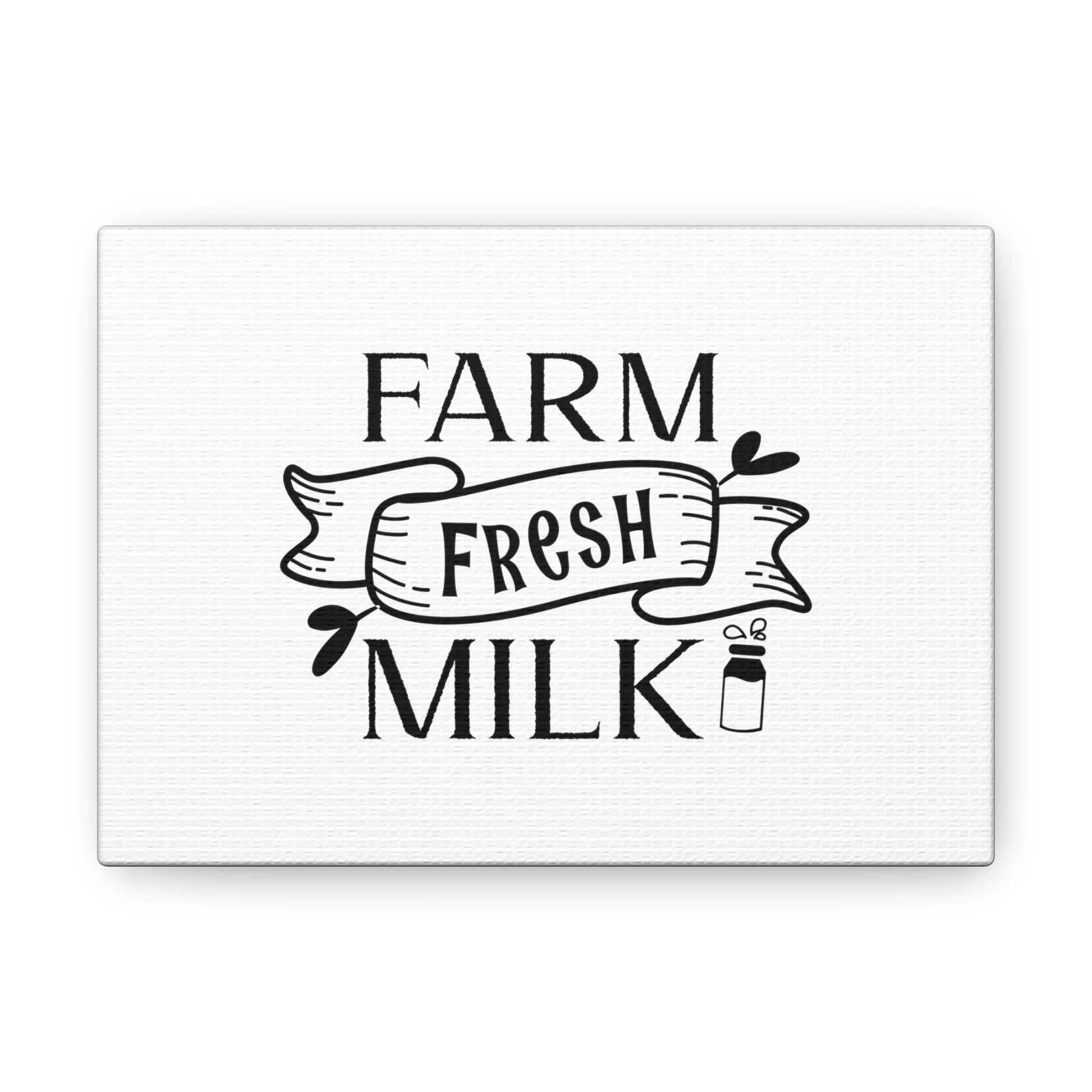 Farm Fresh Milk, Kitchen quote canvas prints, Kitchen wall decor quotes, Kitchen canvas art, Funny kitchen quotes on canvas, Inspirational kitchen quotes 7" x 5" Premium Gallery Wraps (1.25″)