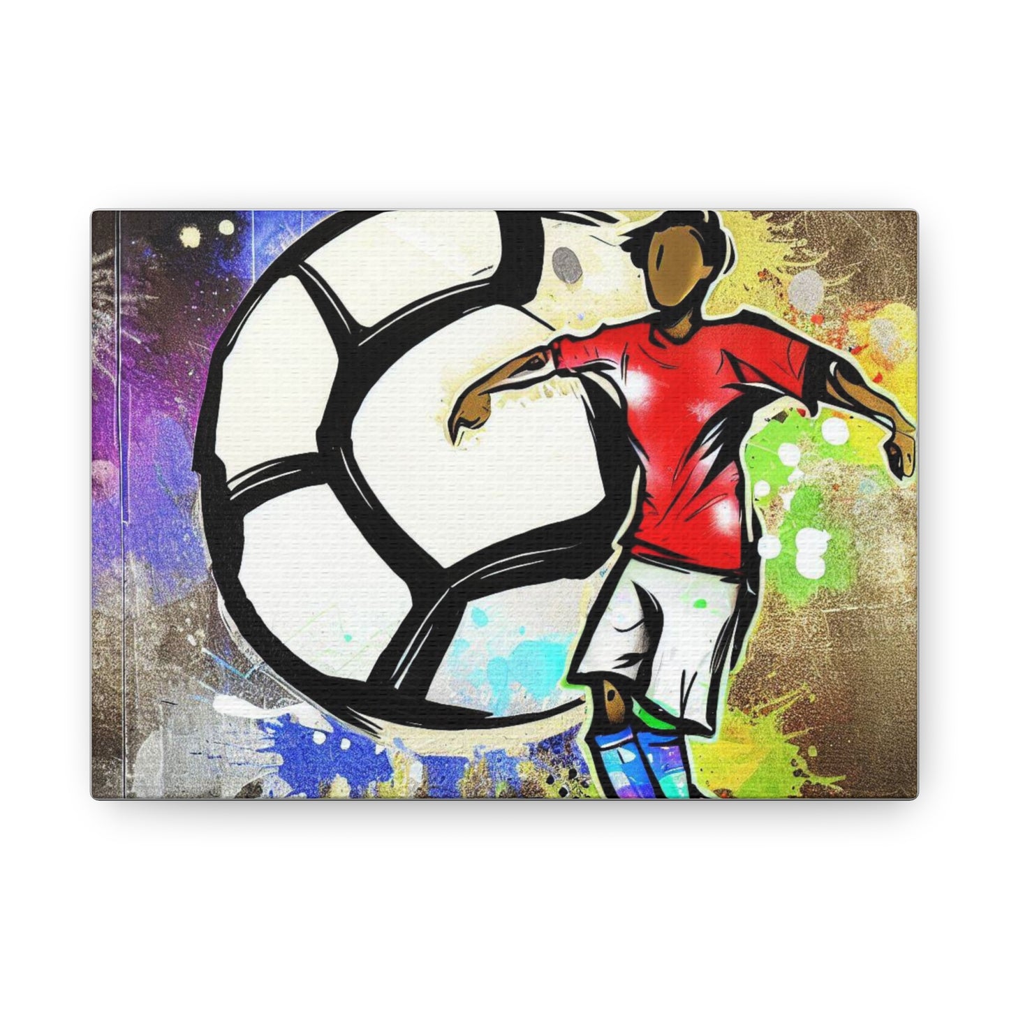 Soccer Player, Graffiti-inspired home decor, Modern street art prints, Graffiti wall art, Street art canvas art, Graffiti artist prints