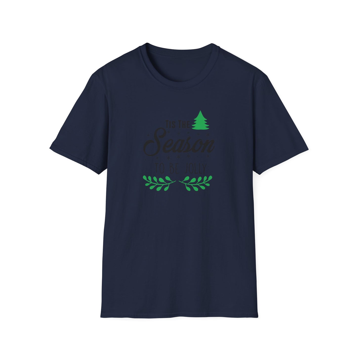 Tis The Season To Be Jolly Graphic T Shirt Navy