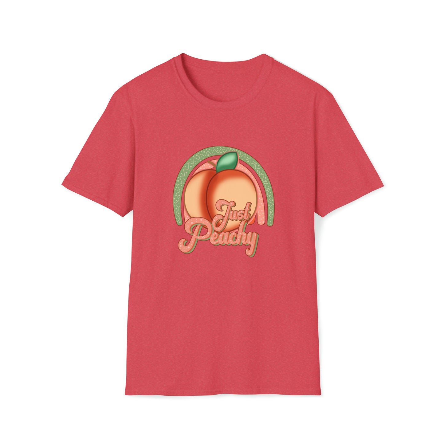 Just Peachy |Beach Lifestyle Shirts | Summer Vibe Apparel Heather Red