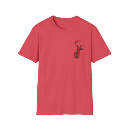 Plaid Elk T-Shirt Heather Red