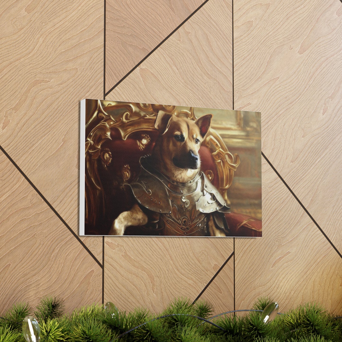 Fancy Dog, Canvas Dog Art, Dog Wall Art, Canine Canvas ArtCanvas Gallery Wraps - SaviTraviDesigns