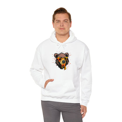 Bear Hoodie, Graffiti Graphic Shirt, Street Art, Urban Art, Unisex Heavy Blend™ Hooded Sweatshirt,