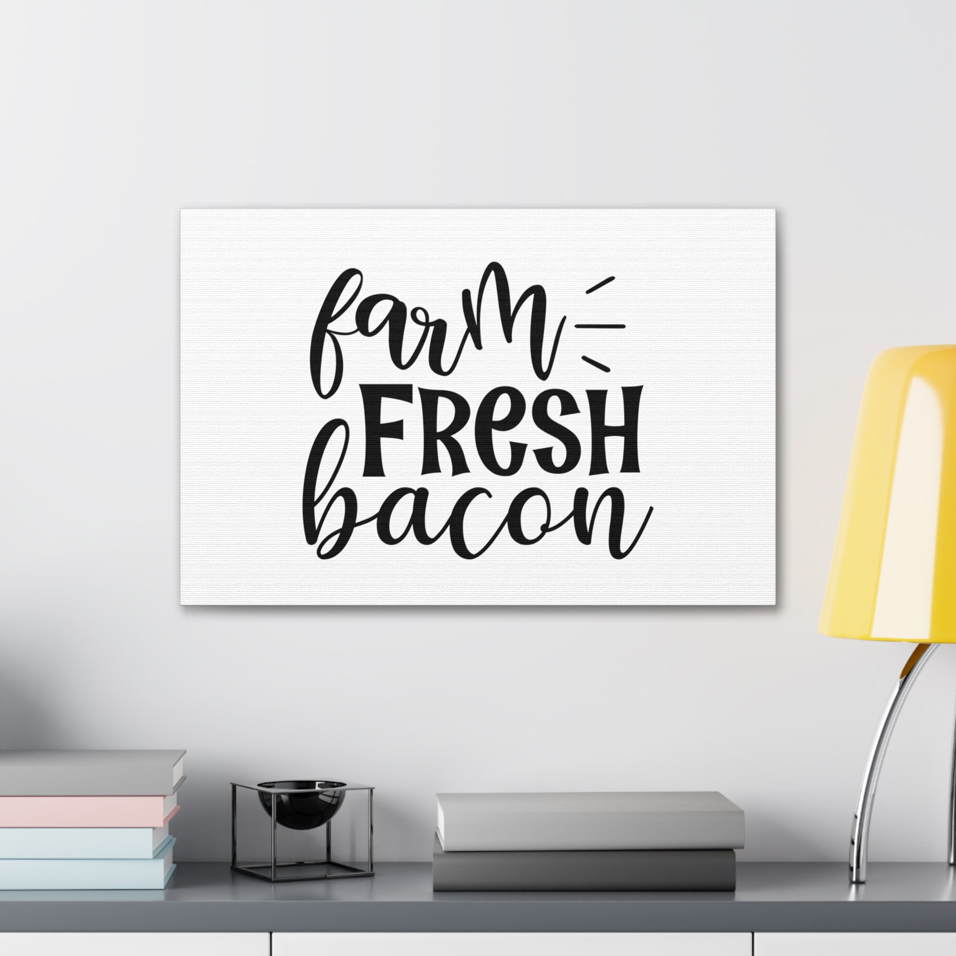 Farm Fresh Bacon, Kitchen quote canvas prints, Kitchen wall decor quotes, Kitchen canvas art, Funny kitchen quotes on canvas, Inspirational kitchen quotes