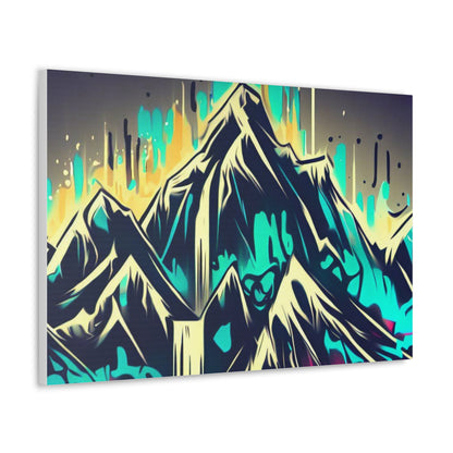 Blue Mountain, Graffiti-inspired home decor, Modern street art prints, Graffiti wall art, Street art canvas art, Graffiti artist prints - SaviTraviDesigns