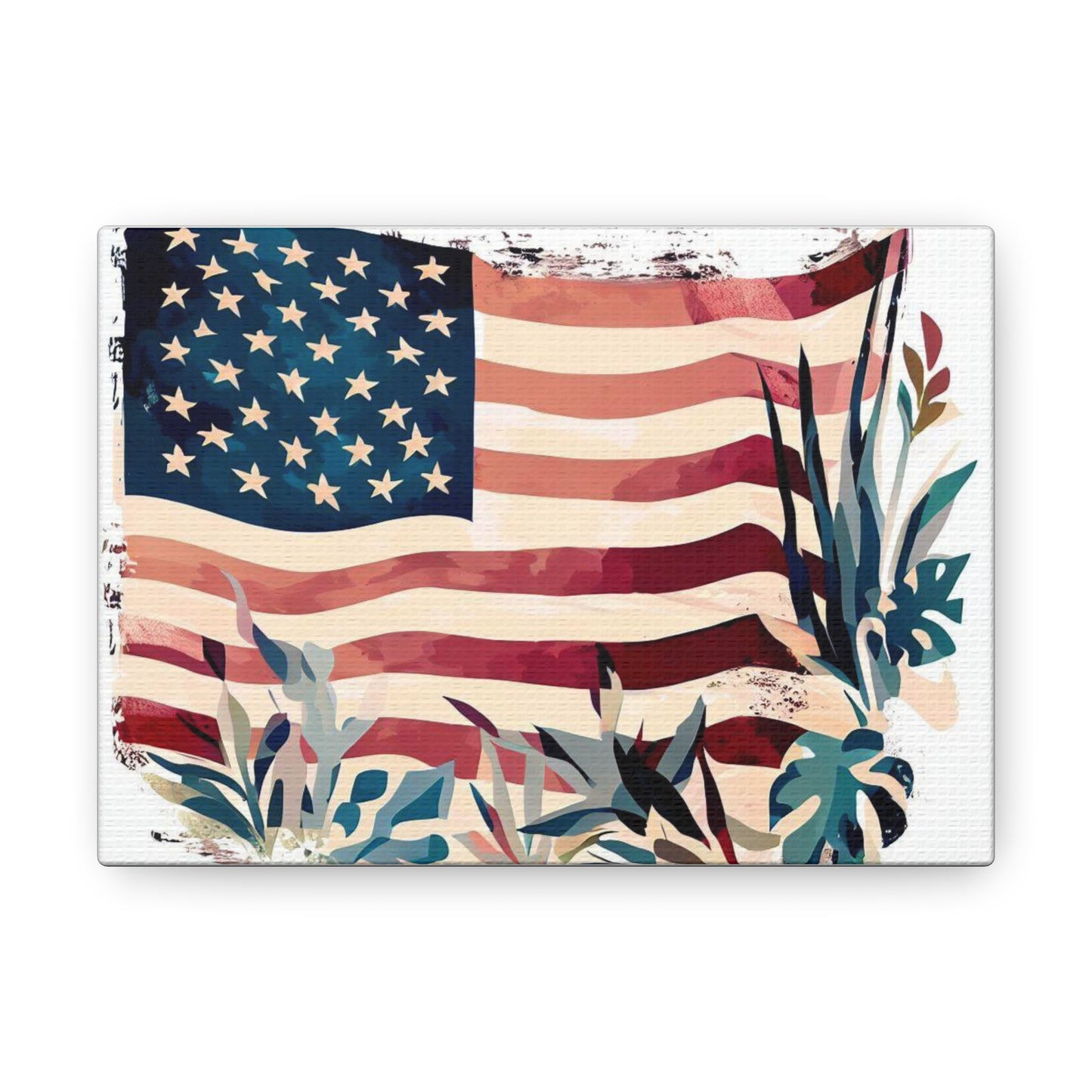 American Flag wall art, Flag wall art, Canvas Gallery Wraps - SaviTraviDesigns