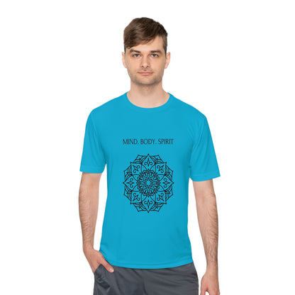 Mind Body Spirit Shirt, Graphic T-shirt, Moisture Wicking Tee