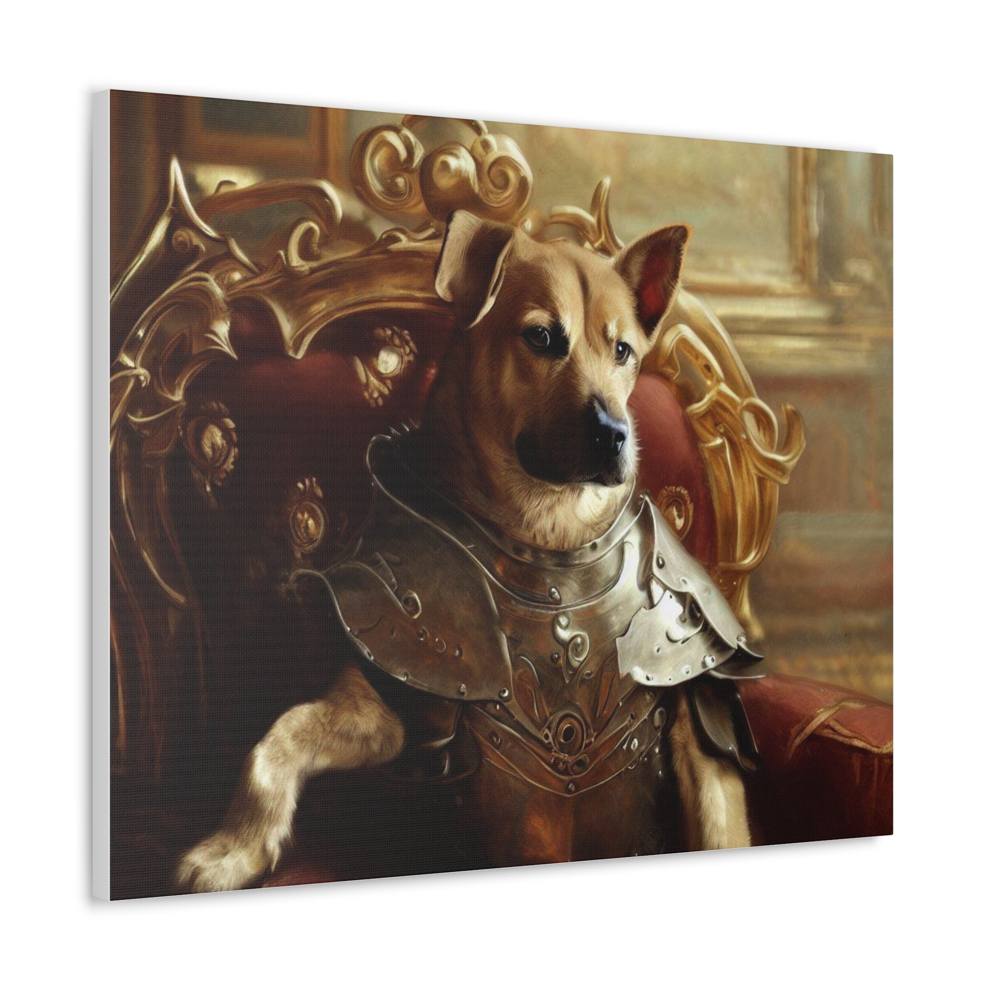 Fancy Dog, Canvas Dog Art, Dog Wall Art, Canine Canvas ArtCanvas Gallery Wraps - SaviTraviDesigns