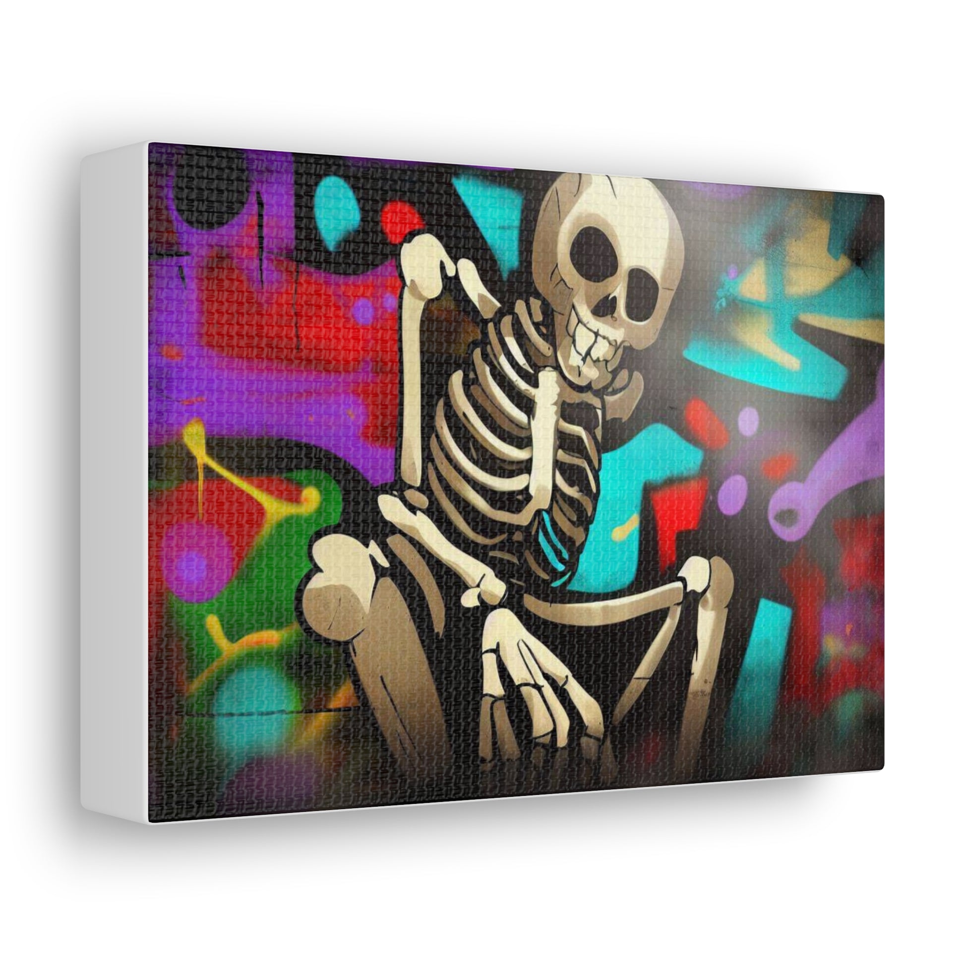 Halloween art, Skeleton canvas prints, Scary Halloween decor, Halloween home decor, Halloween wall, Gothic wall decor, Canvas Gallery Wraps - SaviTraviDesigns