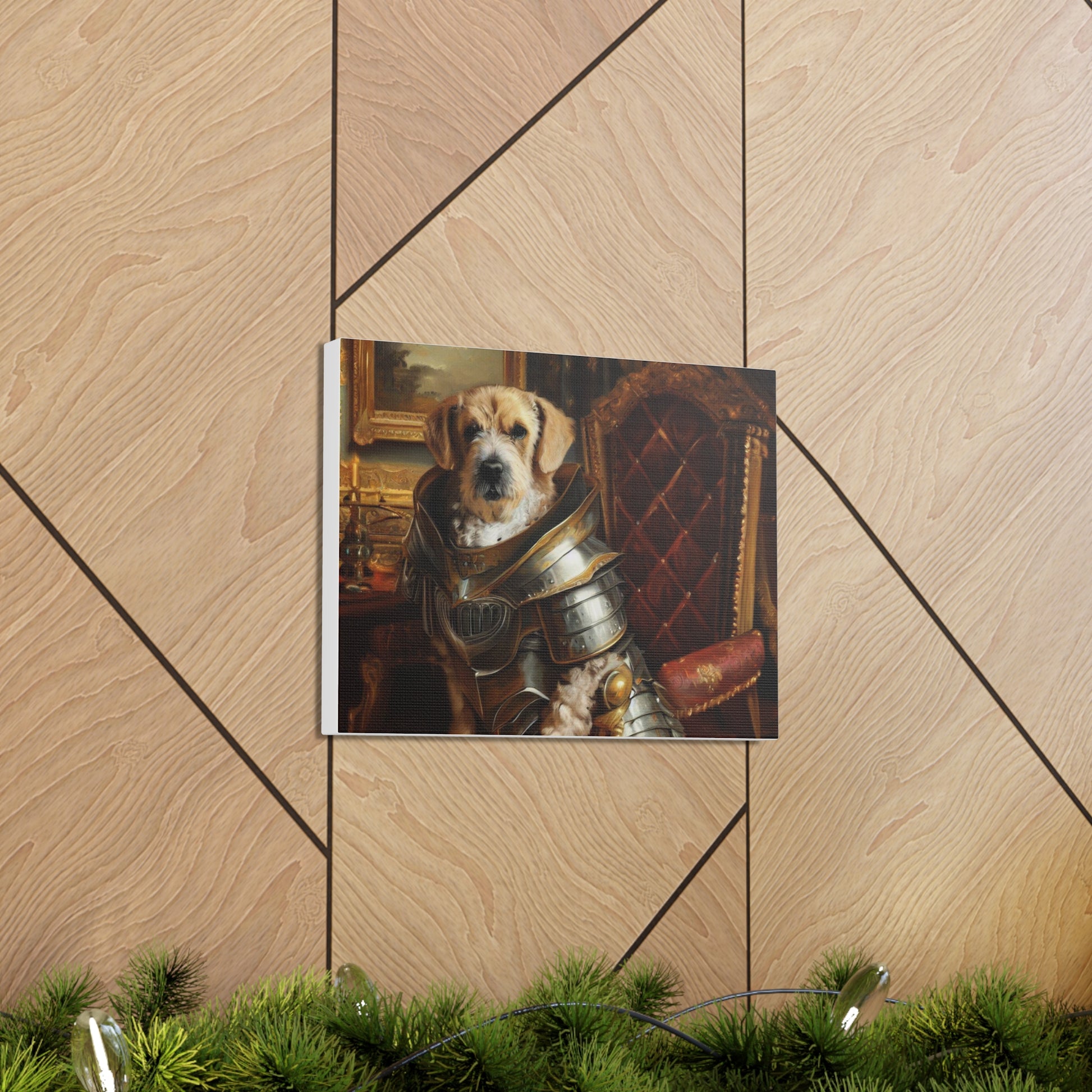 Fancy Dog, Canvas Dog Art, Dog Wall Art, Canine Canvas Art, Canvas Gallery Wraps