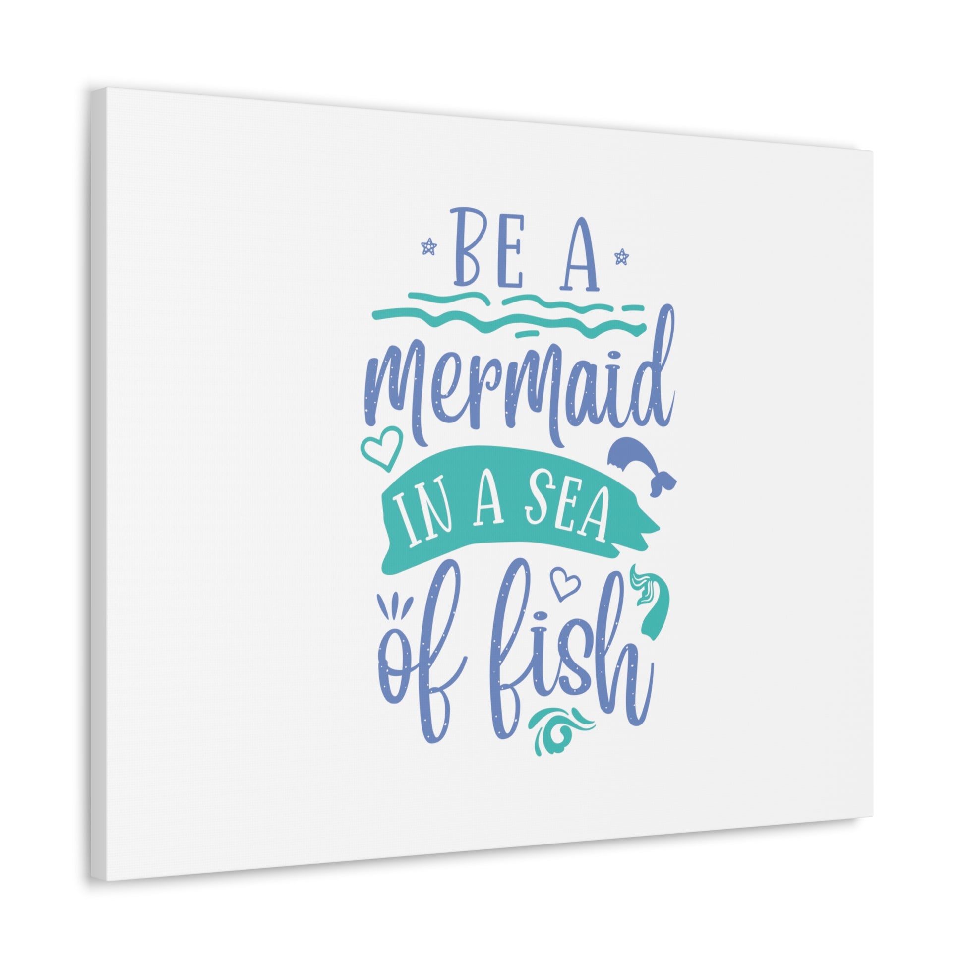 Be A Mermaid, Mermaid Wall Art, Coastal Mermaid Decor, Beach House Mermaid Signs, Nautical Mermaid Decor, Mermaid Nursery Wall Decor - SaviTraviDesigns