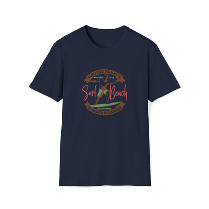 Surfing Fanatic Paradise Pleasure |Beach Lifestyle Shirts | Summer Vibe Apparel Navy